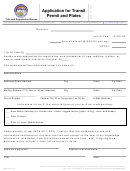 Form Mv82 - Application For Transit Permit And Plates