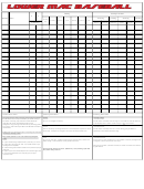 Baseball Evaluation Form