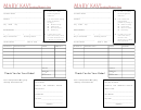 Thank You For Your Order Form - Mary Kay Consultants