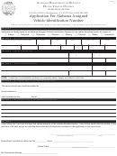 Inv 26-3 - Application For Alabama Assigned Vehicle Identification Number