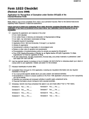 Form 1023 Checklist (revised June 2006)