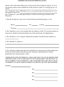Certificate Of Non Foreign Status (firpta)