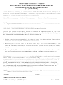 Declaration Form Of Candidacy For Ordained Ministry