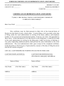 Form 104 Certificate Of Representation And Parties - Minnesota