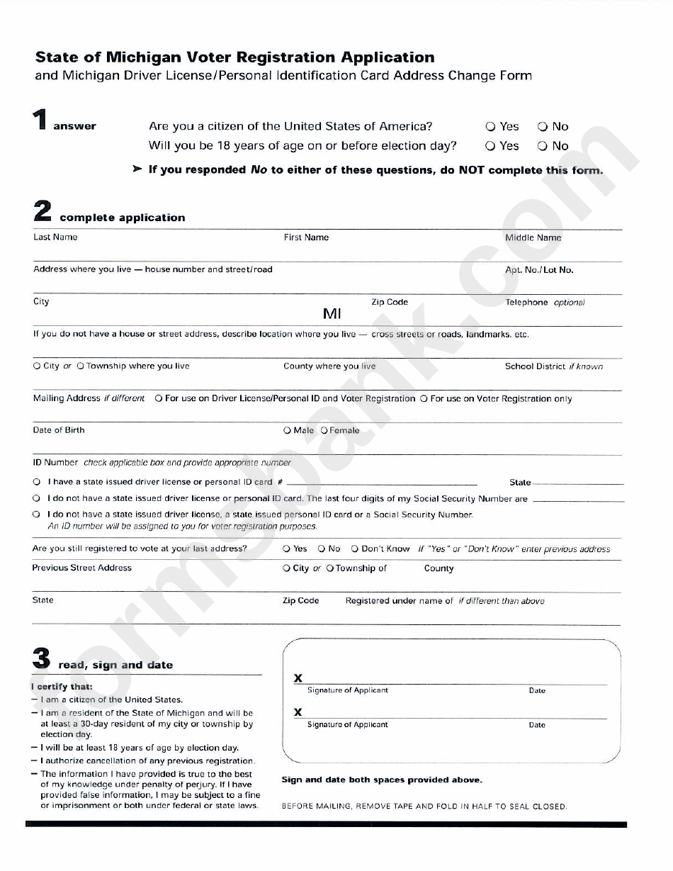 Voter Registration Form
