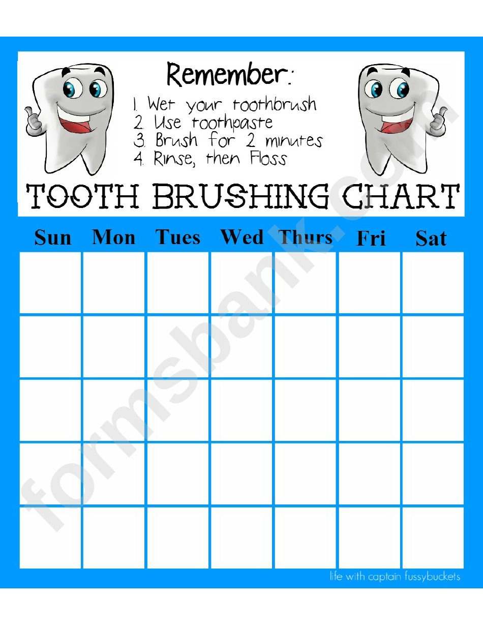 Tooth Brushing Chart
