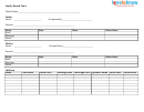 Family Record Chart Template