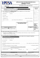 Form 8a - Application For Registration As A Visiting Student