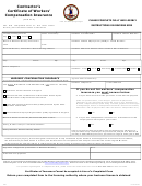 Certificate Of Workers' Compensation Insurance Form