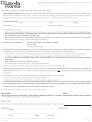 Form Glc-07172 - Authorization For Release Of Information