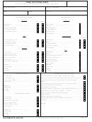 Road Test Score Sheet - Da Form 6125 (aug 2011)