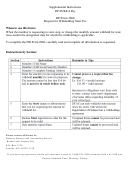 Supplemental Instructions Dfas R&a Pay Dd Form 2868 Request For Withholding State Tax