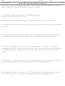 Scientific Notation Word Problems 8th Grade Math Worksheet Printable pdf