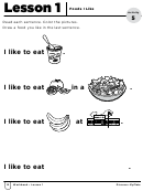 Foods I Like Activity