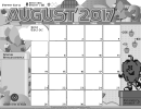 Calendar Template - August 2017