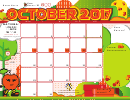 Calendar Template - October 2017