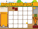 Calendar Template - November 2017