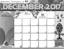 Calendar Template - December 2017 Printable pdf
