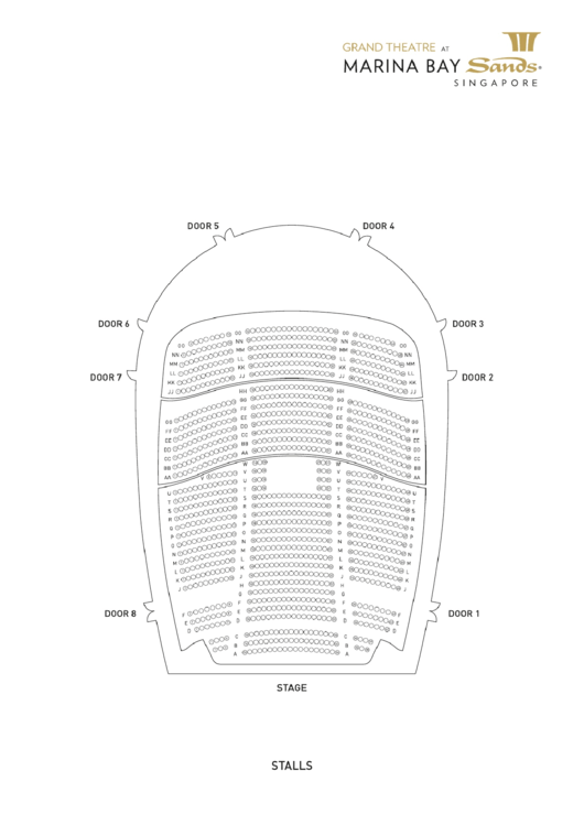 Seating Plan - Marina Bay Sands Printable pdf