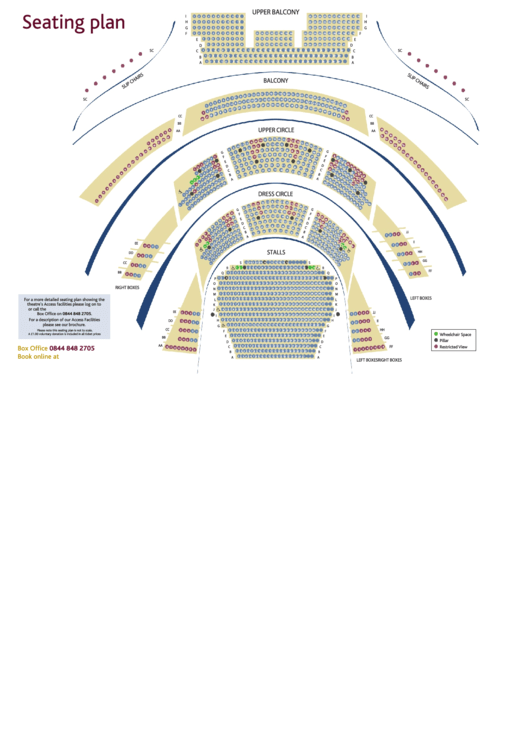 Seating Plan - Leeds Grand Theatre Printable pdf
