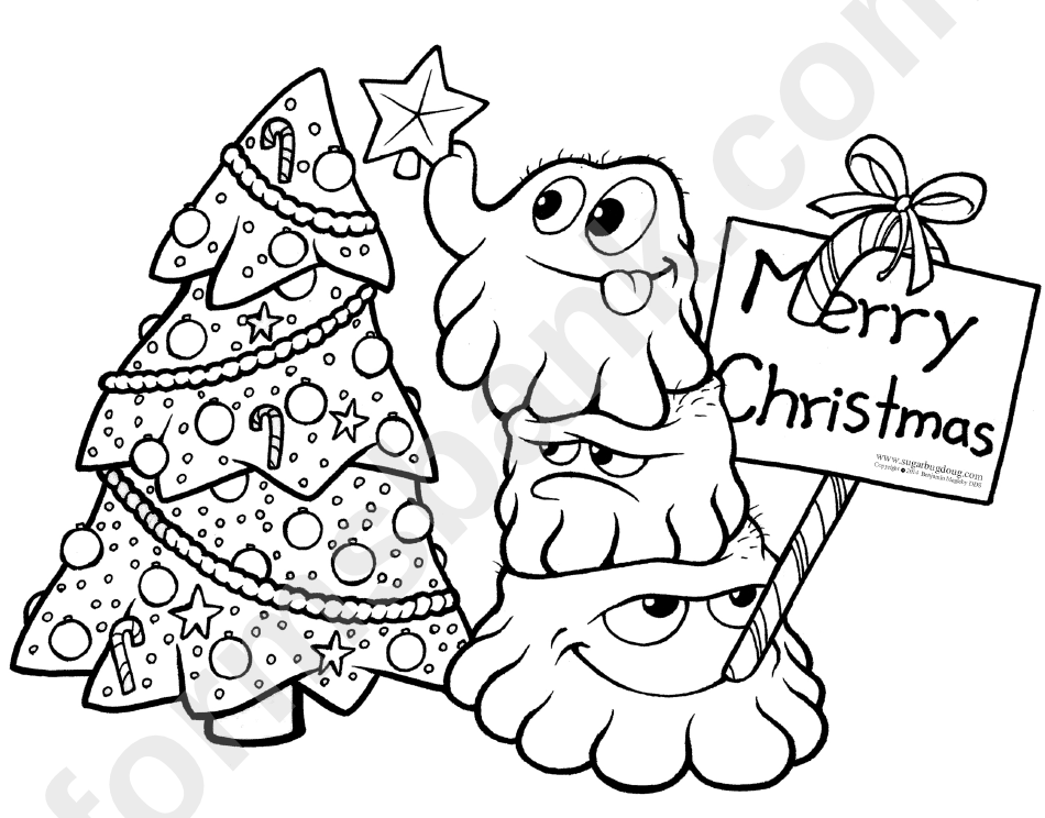 Merry Christmas Coloring Sheet
