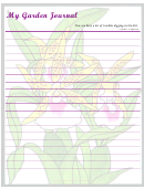 My Garden Journal Template