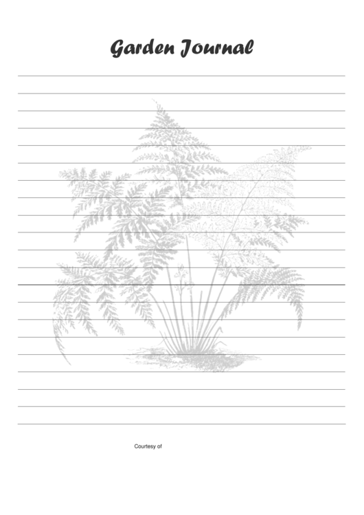 Garden Journal Template Printable Pdf Download