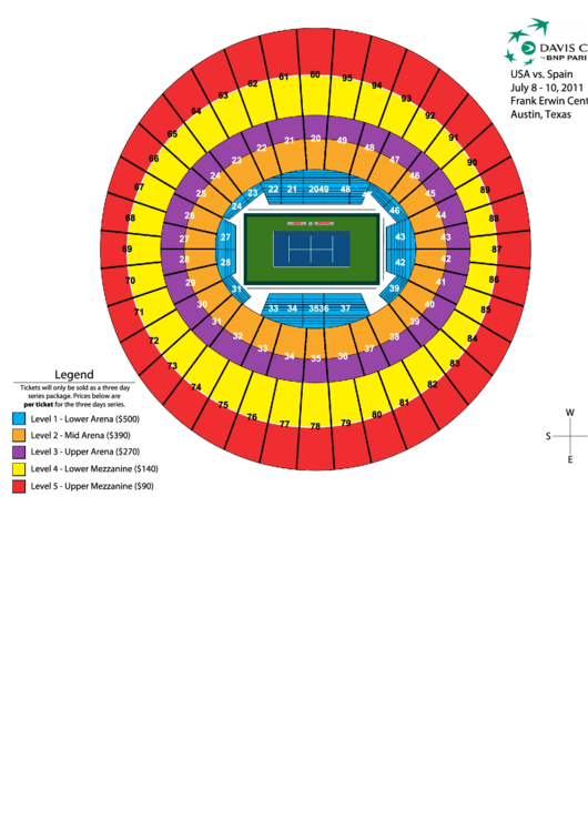 Frank Erwin Center Austin Seating Chart Printable Pdf Download