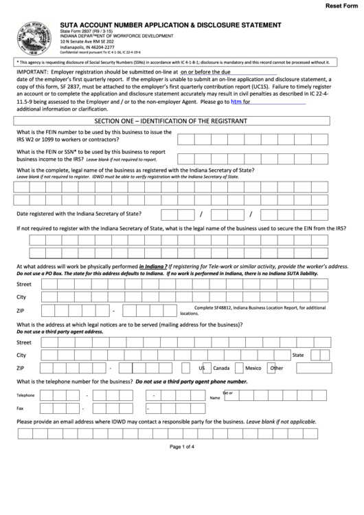 Fillable State Form 2837 Printable pdf
