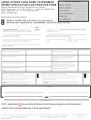Large Stakes Card Game Tournament Permit Application & Notification Form