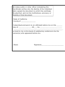 Notary Jurat Form - State Of California
