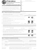 Ptax-203-a Form - Illinois Real Estate Transfer Declaration Supplemental Form A