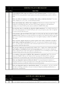 Simple Plan Checklist