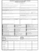 Department Of Defense Child Development Program - Request For Care Record - Dd Form 2606