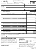 Form 1041-t - Allocation Of Estimated Tax Payments To Beneficiaries - 1995
