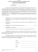 Fillable Certificate Of Non Foreign Status (Firpta) printable pdf download