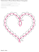 Valentine's Wood Bead Heart Template