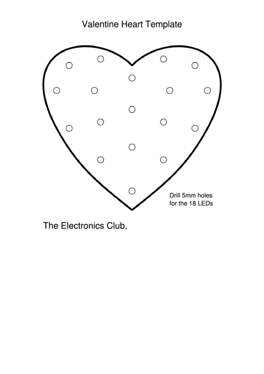 Led Base Valentine Heart Template Printable pdf