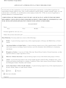 Applicant Affirmative Action Information Form