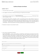 Form Boe-230 - California Resale Certificate