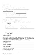 Sedar Form 6 - Certificate Of Authentication