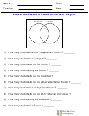 Questions Based On The Venn Diagram Printable pdf