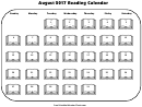 Reading Calendar - August 2017