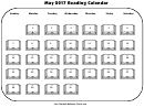 Reading Calendar Template - May 2017