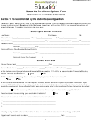 Statewide Enrollment Options Form - Minnesota Department Of Education - 2014