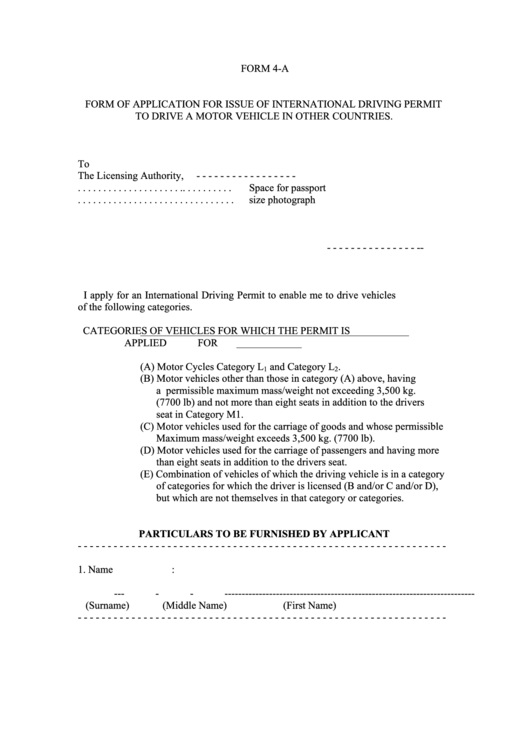 Top 6 Driving Permit Application Form Templates free to download in PDF