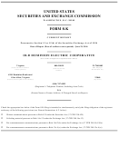 Form 8-k - Current Report