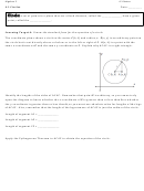 Circles - Algebra Worksheet