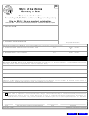 Form Si-100 - Statement Of Information (domestic Nonprofit, Credit Union And Consumer Cooperative Corporations)