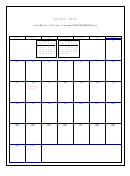 October 2016 - Monthly Planner